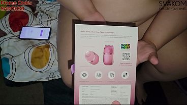 Sucking and licking all my holes with "KLITTY" by SVAKOM is so delicious