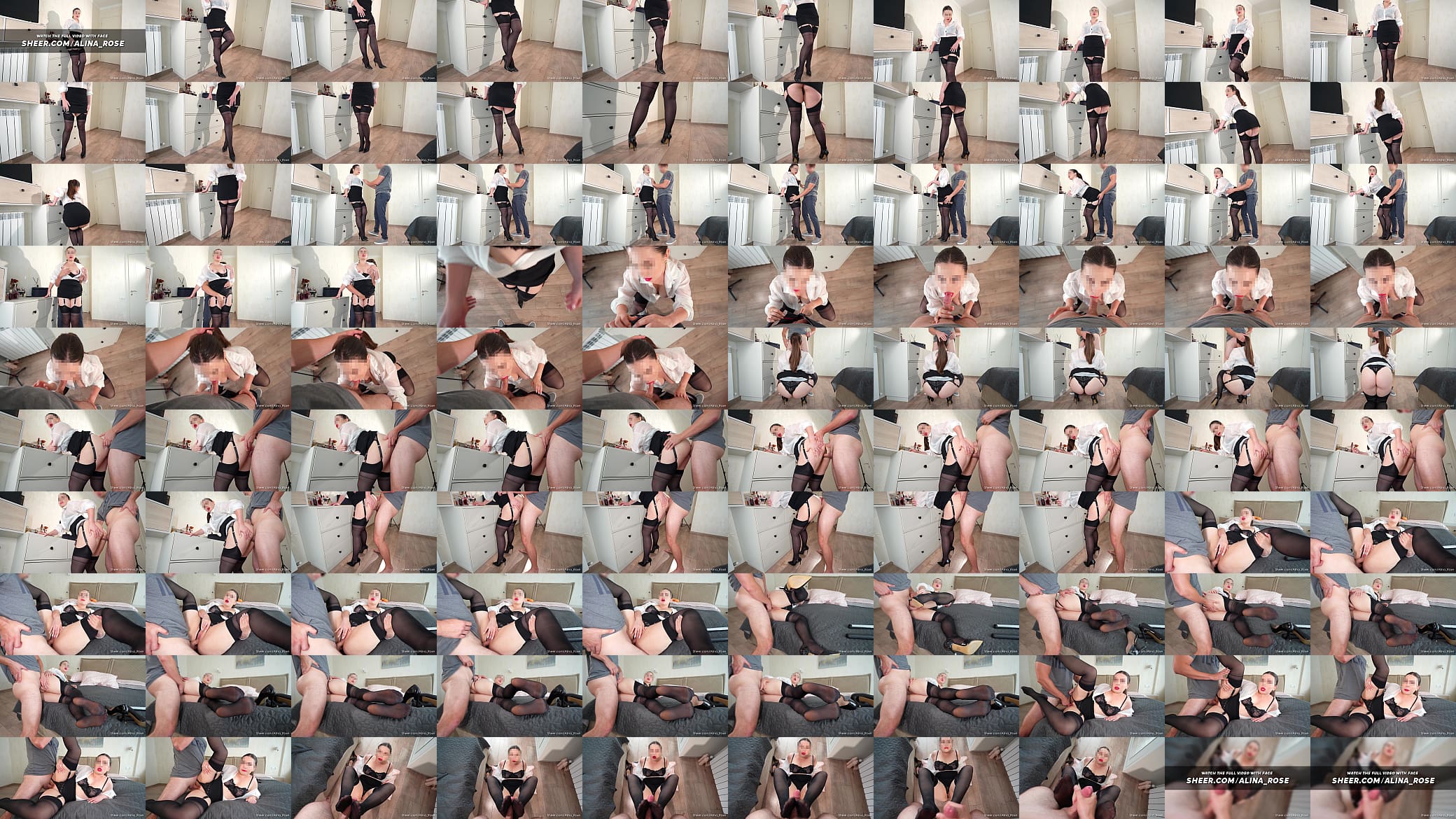 Busty Lady Boss Fucks In Stockings High Heels 预览图