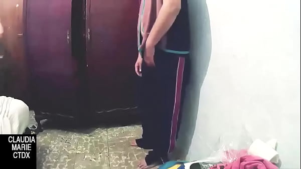 Two facing bellies and a cock in the mouth