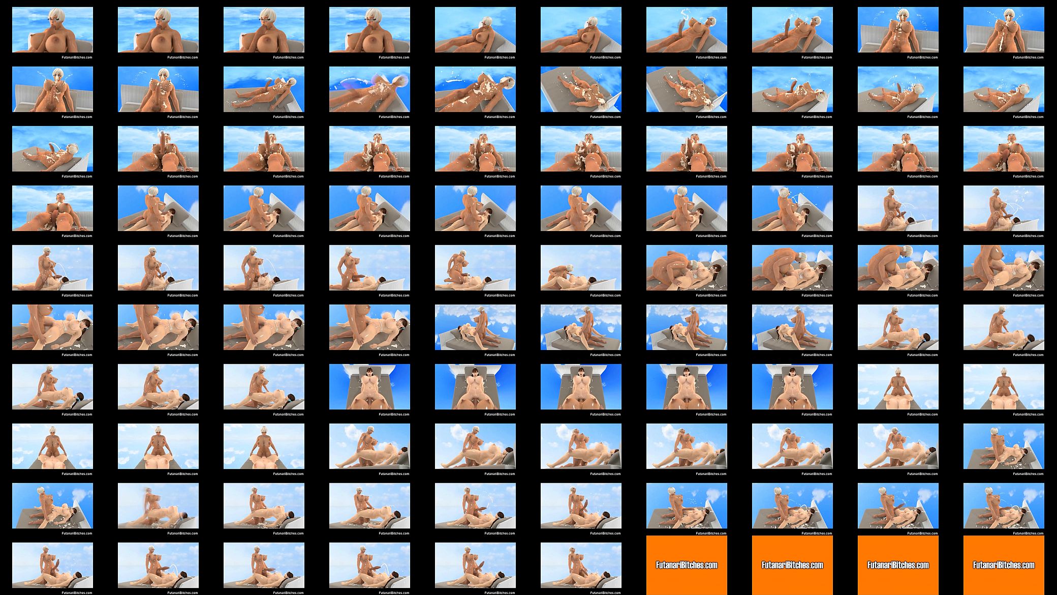 3D Futanari Selfsuck and Huge Self Facial! 预览图