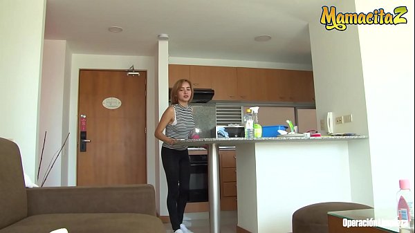 MAMACITAZ - #Julia Garcia - Horny Hotel Client Fucks On The Kitchen With His Super Hot Latina Maid