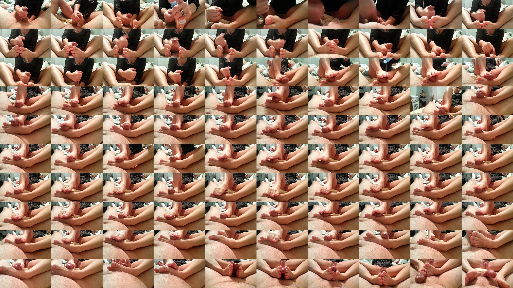 Amateur cum on my wife&#039;s little feet 预览图
