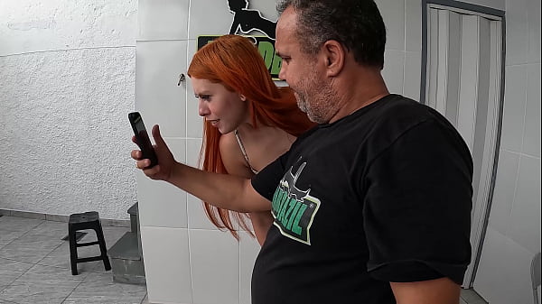 Straight from Goiania, this redhead fell here at the Mansion and look at the mess that turned into