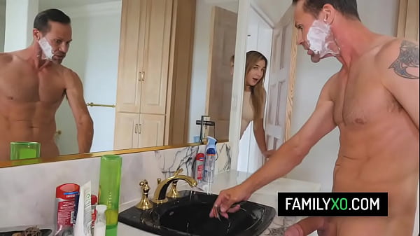 Download Video - Horny blonde stepdaughter Blair Williams fucks with her stepdad in the bathroom