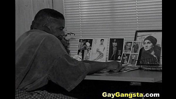 Black Gay Dude on Deep Throat Blowjob and Anal Sex