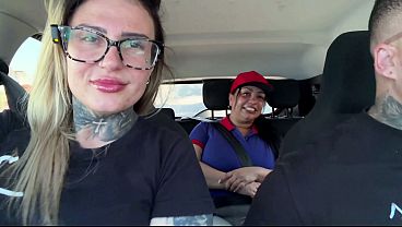 Gas station attendant with the big pussy agrees to be a porn actress and we have the biggest pussy ever seen.