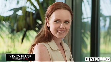 VIXEN Fiery Hot Co-Workers Ella Hughes And Audrey Reid Fuck 2 Guys Together In Hotel Room Group Sex