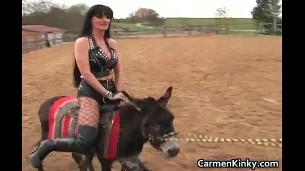Dirty boobed Carmen in radical hard core