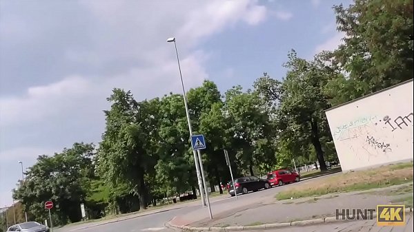 HUNT4K. Submissive cuckold watches slutty GF fucked hard by lover