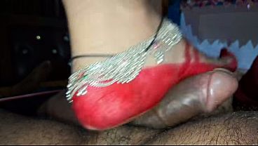 Desi Bhabhi’s Footjob Leads to Wild Pussy and Anal Sex