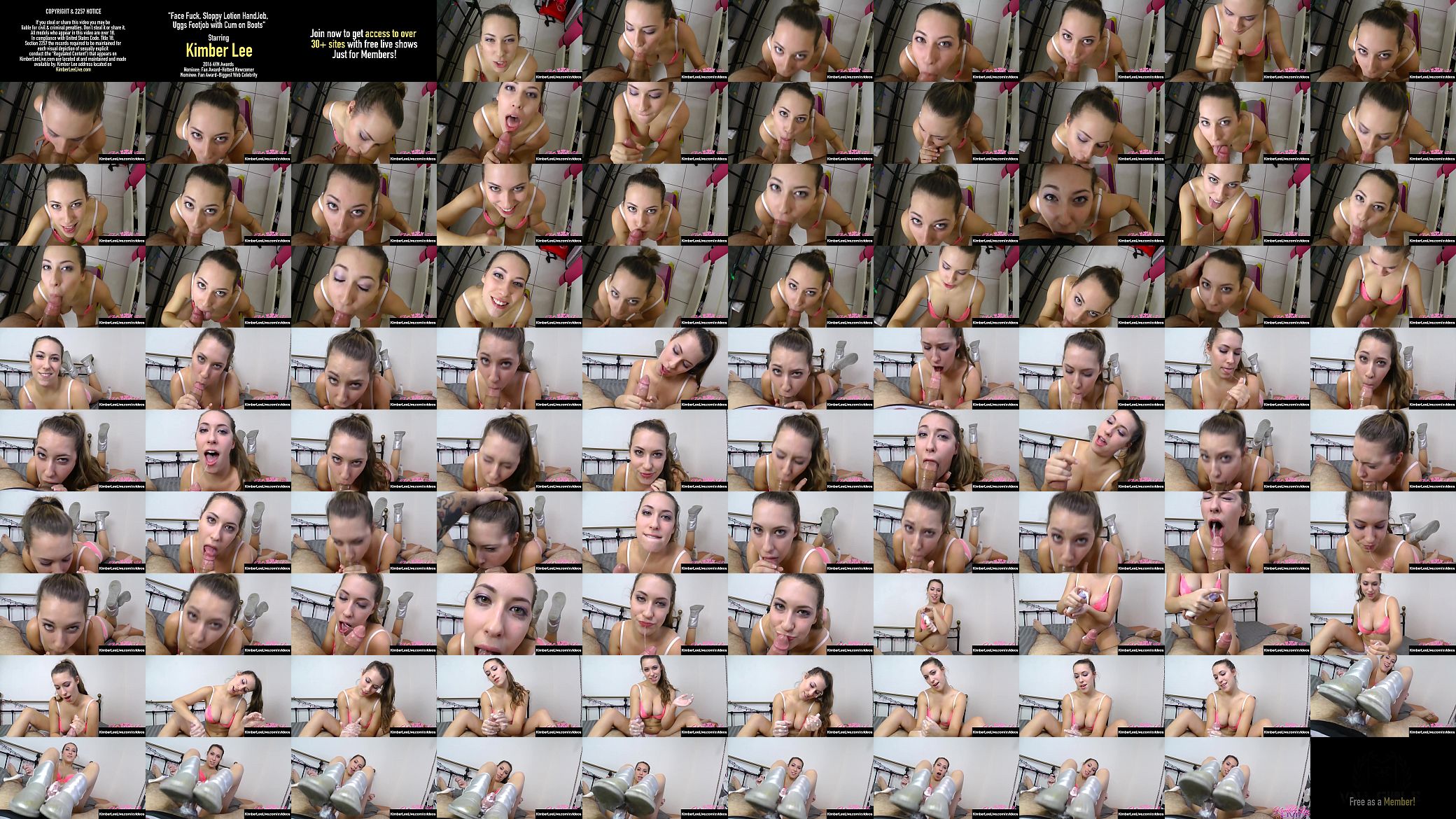 Foot Fetish Fox Kimber Lee Mouthfucks &amp; UggFucks A Cock! 预览图