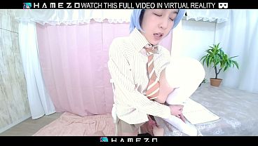 Japanese chubby girl Mika Amimura who likes steamy sex,in VR.