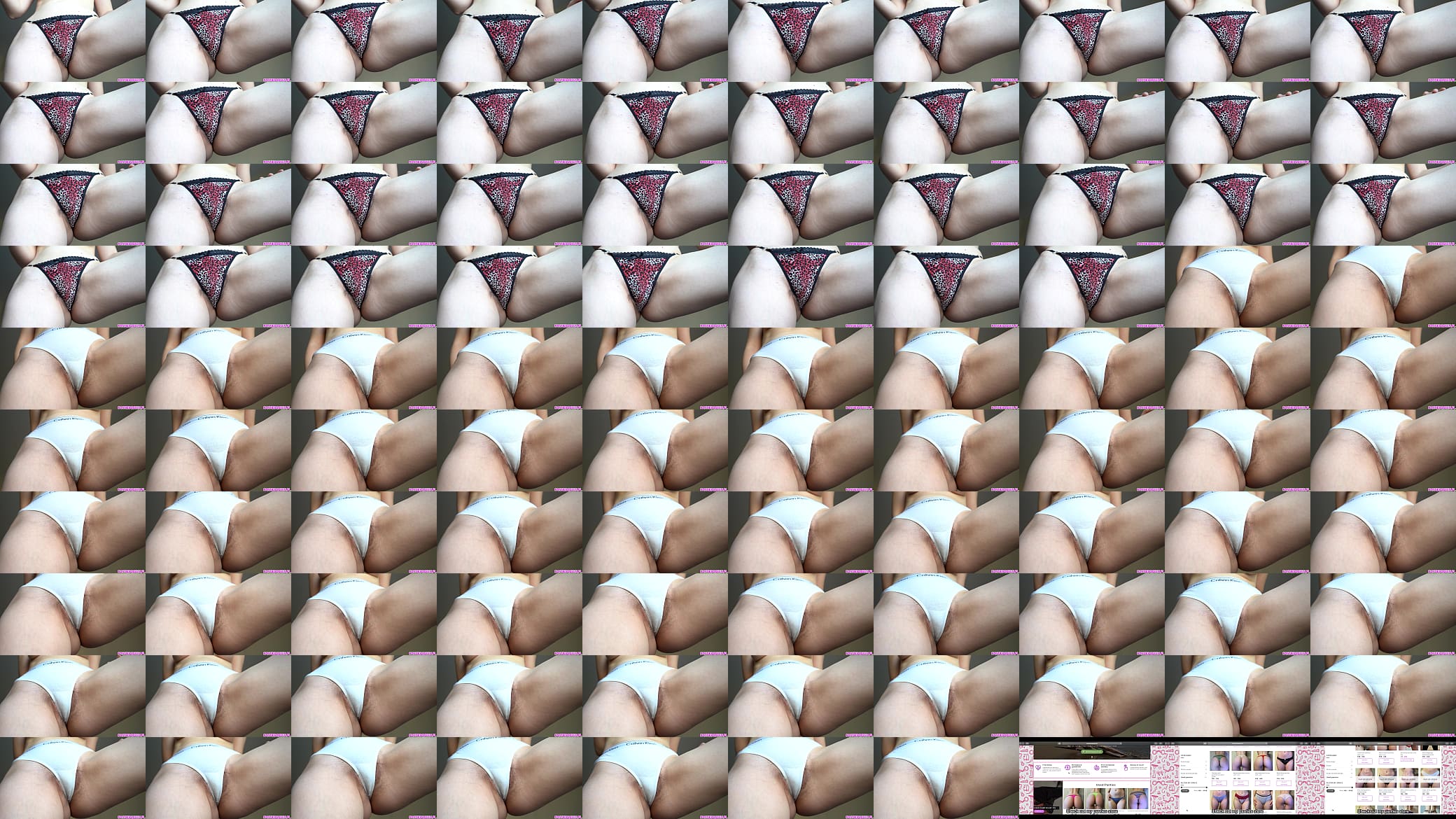 Sexy girl ignores you in thin panties close up 4K 预览图