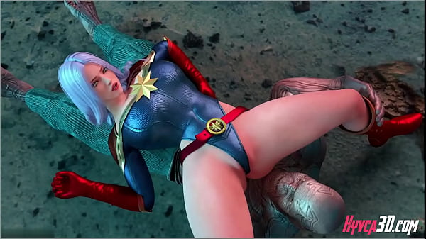 Captain Marvel vs Thanos - Hentai 3D
