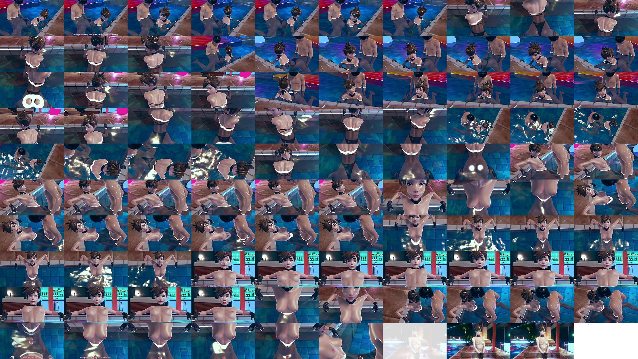 Tracer from Overwatch poolfuck in doggystyle and missionary pose underwater hot sex 3d animation porn 预览图