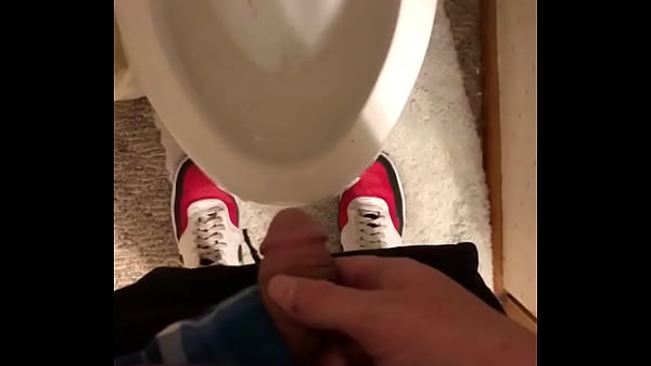 Download Video - Male pees and plays with dick