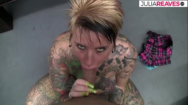 Full body tattooed milf banged hard