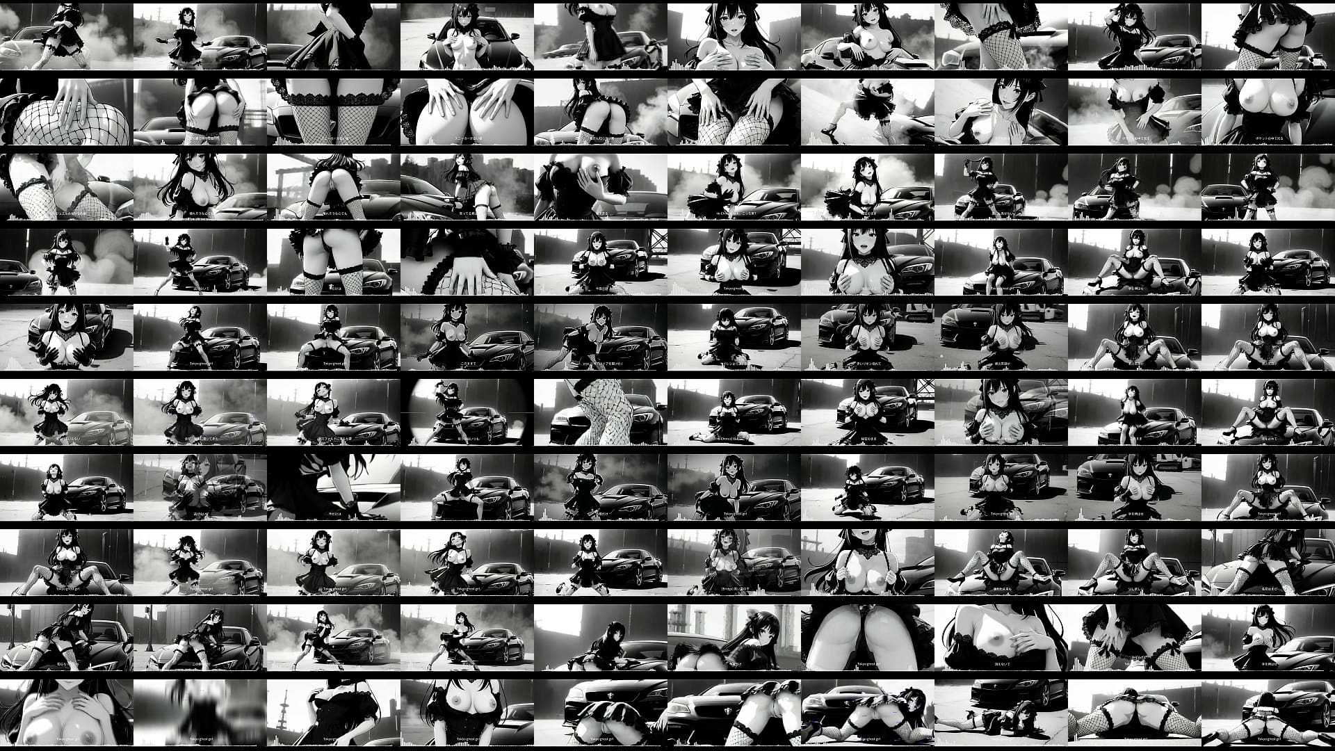 AI generaterd Genshin Impact Anime Girl style Skirt Dance Seductive Pose Beat Sync MV - Solo Tease PMV 预览图