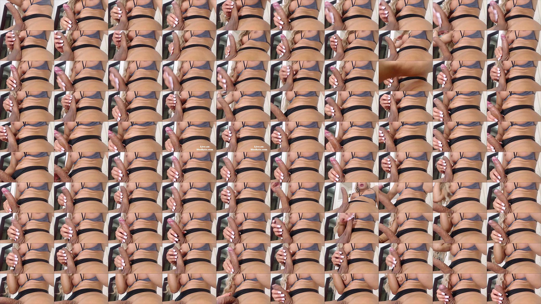 Busty Blonde Tranny Slow Masturbation Session 预览图