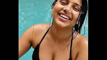 Hot girl enjoying the chill life