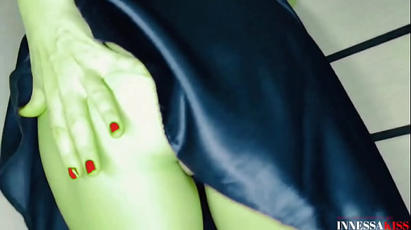 SHE HULK Takes Off Her Panties And Masturbates