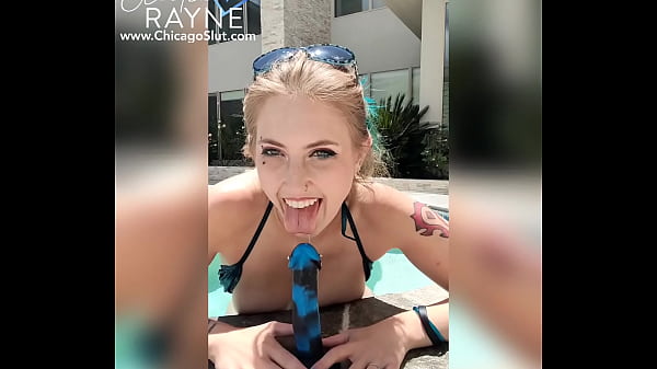 Curvy babe Electra Rayne fucks herself in the hot tub