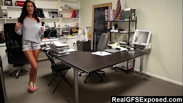 RealGFS - Horny Secretary Whitney Westgate Masturbates In The Office