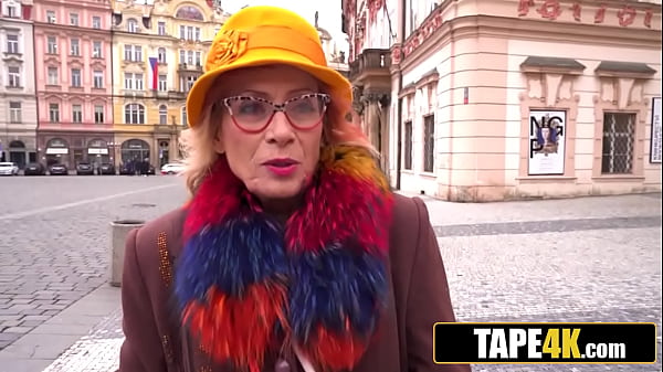 Download Video - Czech Granny Cures Her Insomnia with a Young Stud's Hard Dick