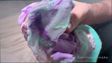 Hot Latina GF Catches BF Sniffing Her StepSisters Panties