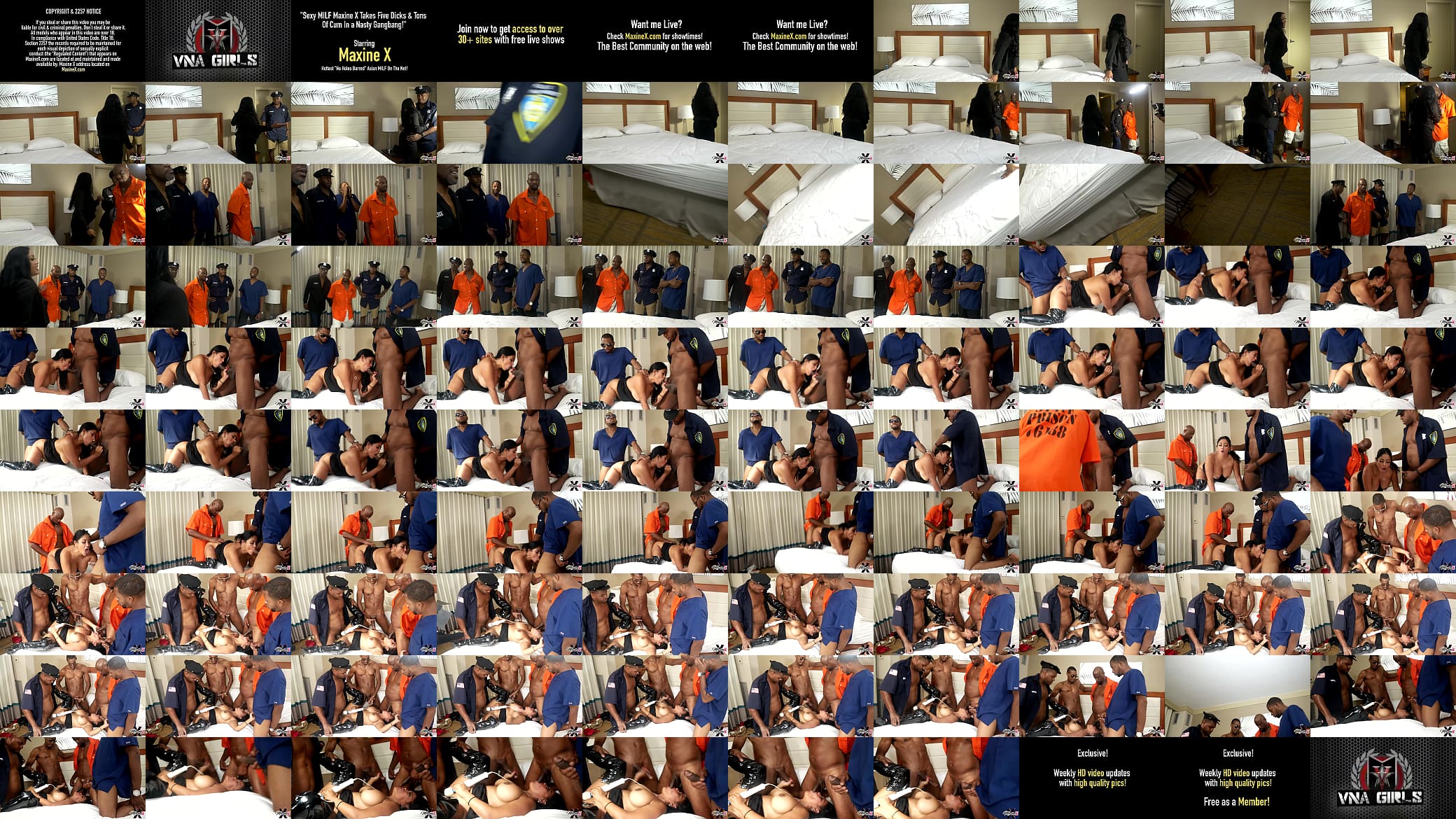 Sexy MILF Maxine X Takes Five Dicks &amp; Tons Of Cum In a Nasty Gangbang! 预览图