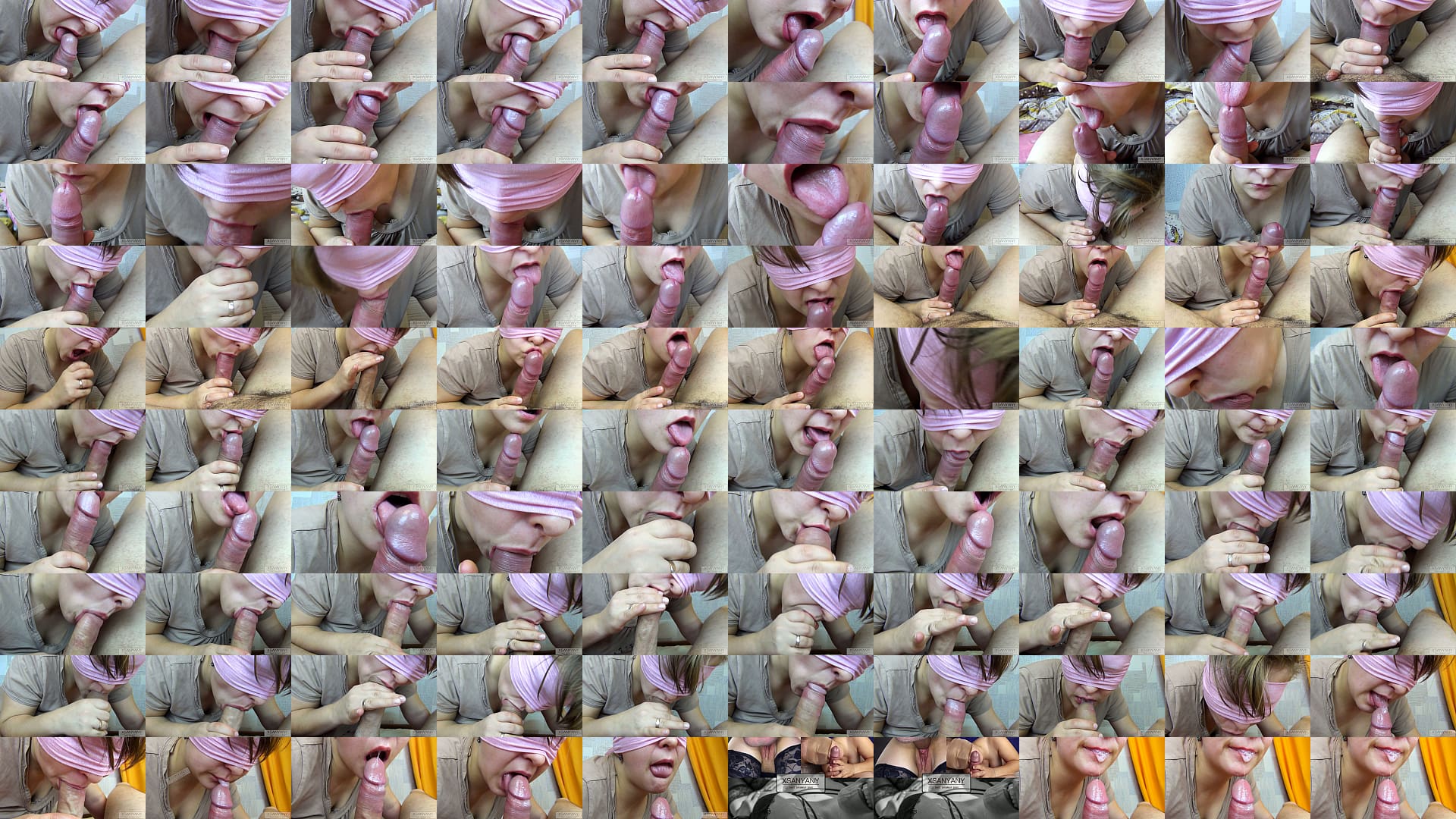 Stunning blowjob close up! Sperm leaked from your mouth but was swallowed? - XSanyAny 预览图