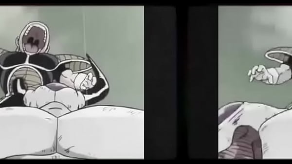 Kuririn brincando de cavalinho com Freeza ao som de Tim Maia (Ela Partiu)