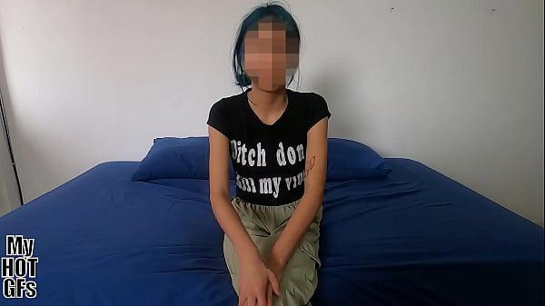 Barely legal! 18-year-old girl arrives to try something new...