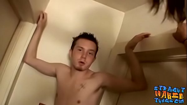 Download Video - Young straight Damien jerking off with wall climbing buddy