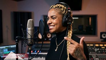 SEXY AI GENERATED PETITE RISING HIP HOP STAR JALISA FLIRTS IN THE STUDIO, FUCKS IN THE LOFT
