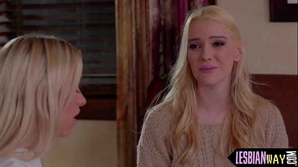 Sapphic blonde lesbian babes pussy munching