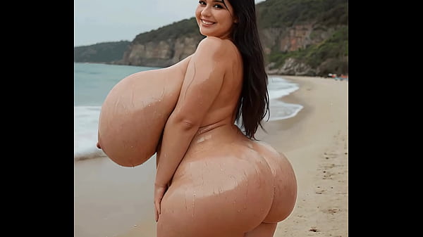 BBW at the beach (AI Generated)