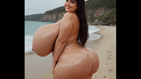 BBW at the beach (AI Generated)