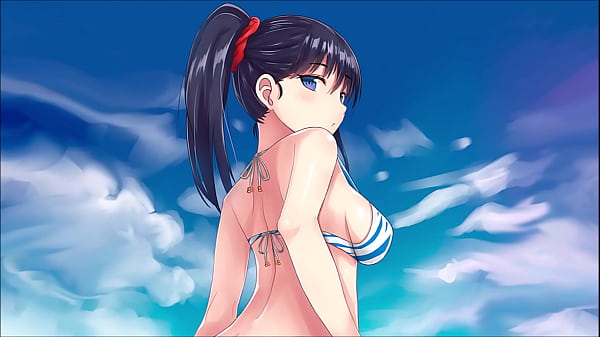 JOI HENTAI CBT in the pool whipping your balls on the sly.