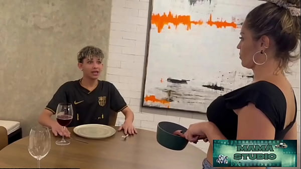 Mama Studio in: I fucked my slutty stepmom so she wouldn't tell my step dad she caught me watching porn at dinner - Free