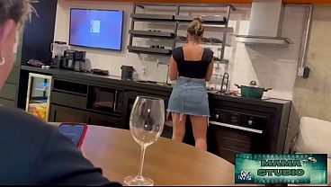 Mama Studio in: I fucked my slutty stepmom so she wouldn't tell my step dad she caught me watching porn at dinner - Free