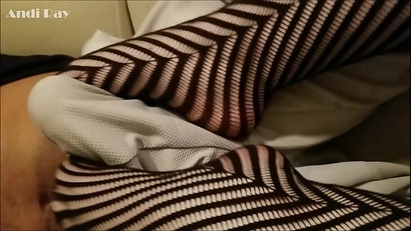 FISHNET FOOTJOB AND MASSIVE CUMSHOT ON HUGE NATURAL TITS FT. SEVYAN HARDEN & ANDI RAY