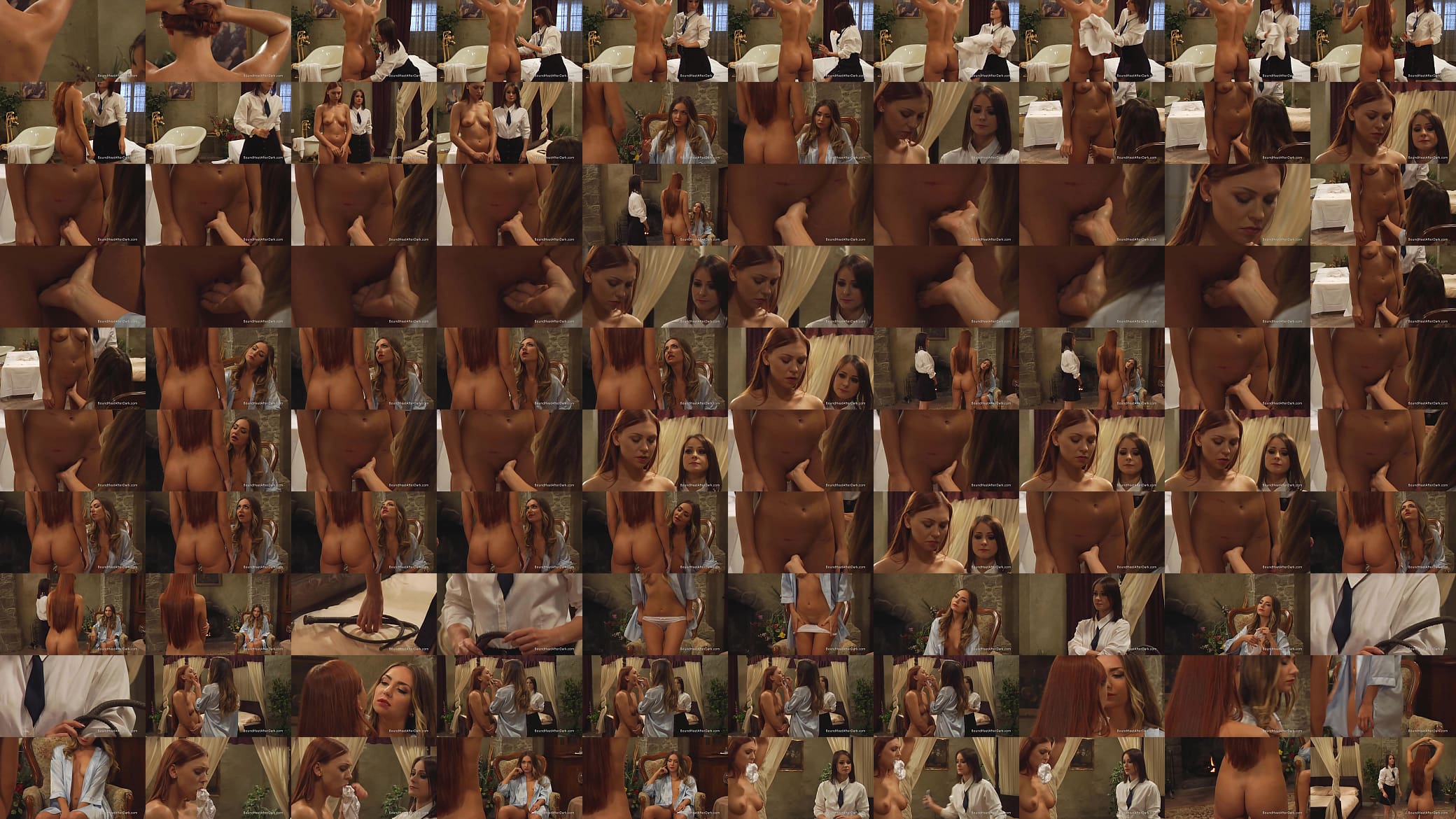 Nude Lesbian Slave In Front Of Madame Fingered And Touched 预览图