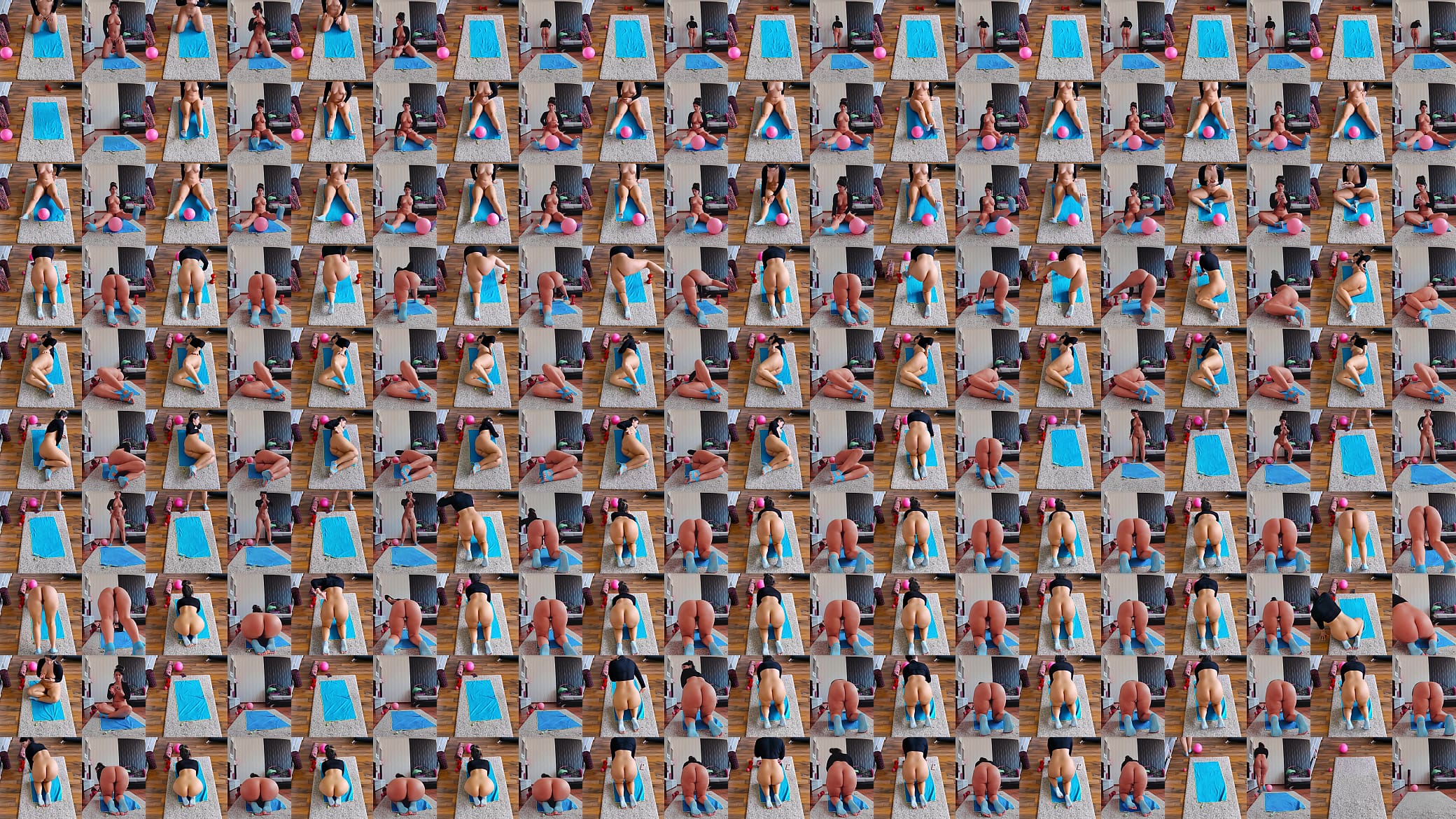 Get Fit and Frisky: Dual Cam Naked Workout Uncovered! 预览图