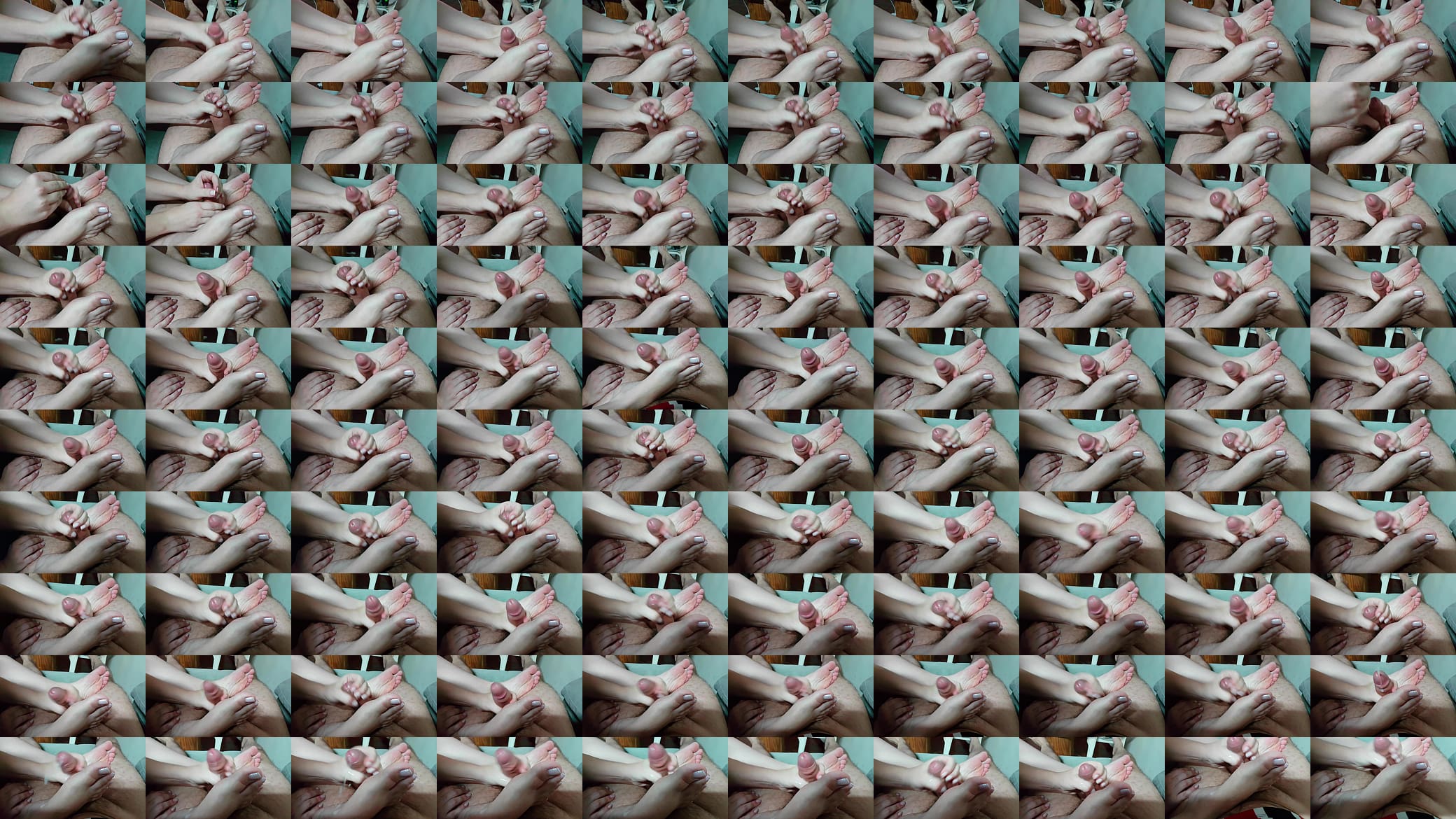 Esposa batendo uma pra gozar nos p&eacute;zinhos 预览图