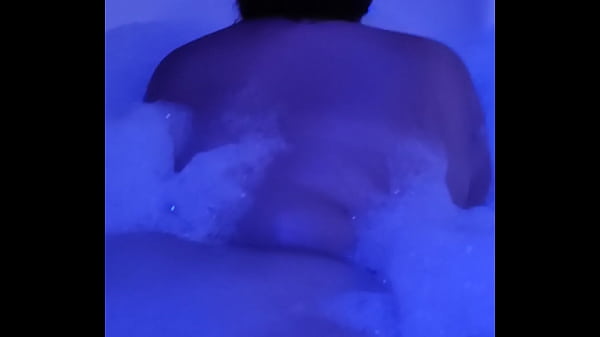 Showing his ass in the motel bathtub