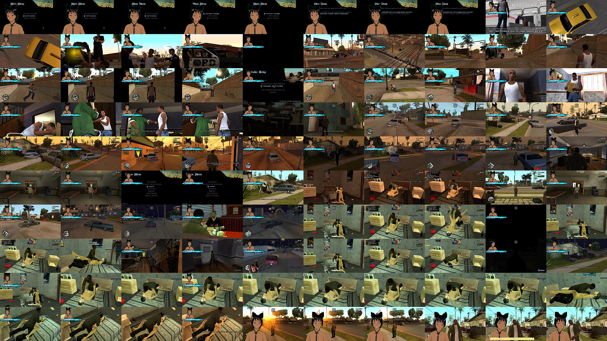 GTA San andreas Hot coffee mod - Cj saves Denise and they go out on a date, ending with some hot sex 预览图