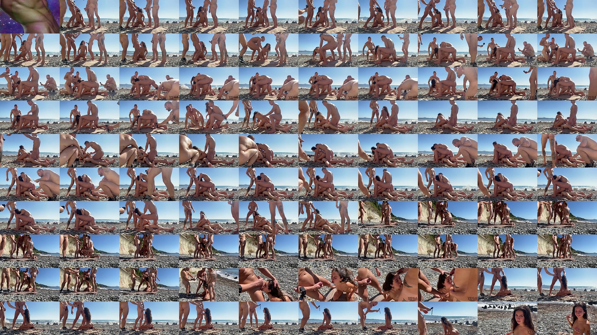 PICK UP YOUNG GIRL &amp; MAKE GANG BANG ORGY ON THE BEACH 4 预览图