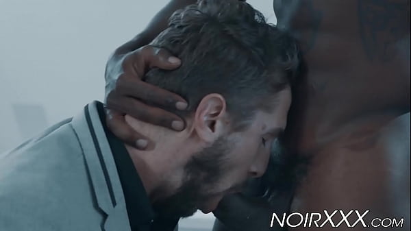 Businessman rimmed and anally fucked by athletic black stud