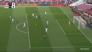 BARCELONA tomó venganza y aplastó al SEVILLA 5-2 con HAT-TRICK de RAPHINHA